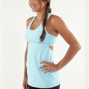 Lululemon Size 12 Turbo Tank Blue